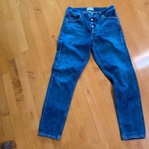 AGOLDE Woman’s high waist button up jeans. Great condition. Size 27